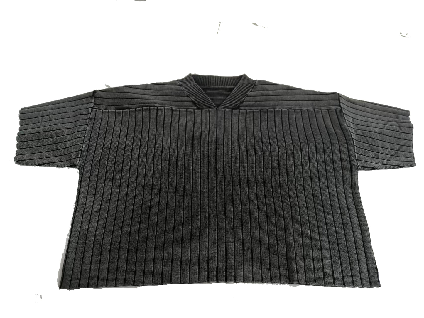350g Washing Rib Knitted Sweater Cotton Knitted Tee 100% In-Stock T-Shirts for Direct-to-Garment (DTG) Printing