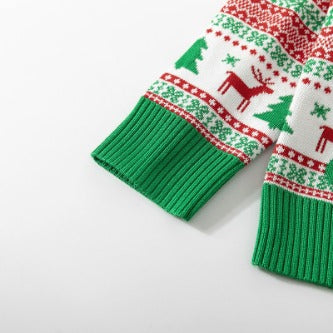 Children's Christmas Sweater Baby Cotton Jacquard Sweater 1 HS Code 6110200090 HS Code 6110200011 - Customized Item