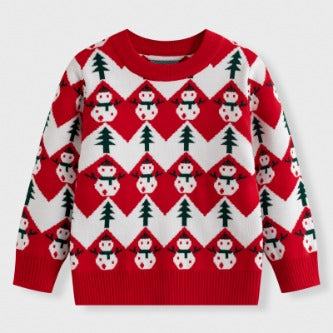 Children's Christmas Sweater Baby Cotton Jacquard Sweater 8 HS Code 6110200090 HS Code 6110200011 - Customized Item