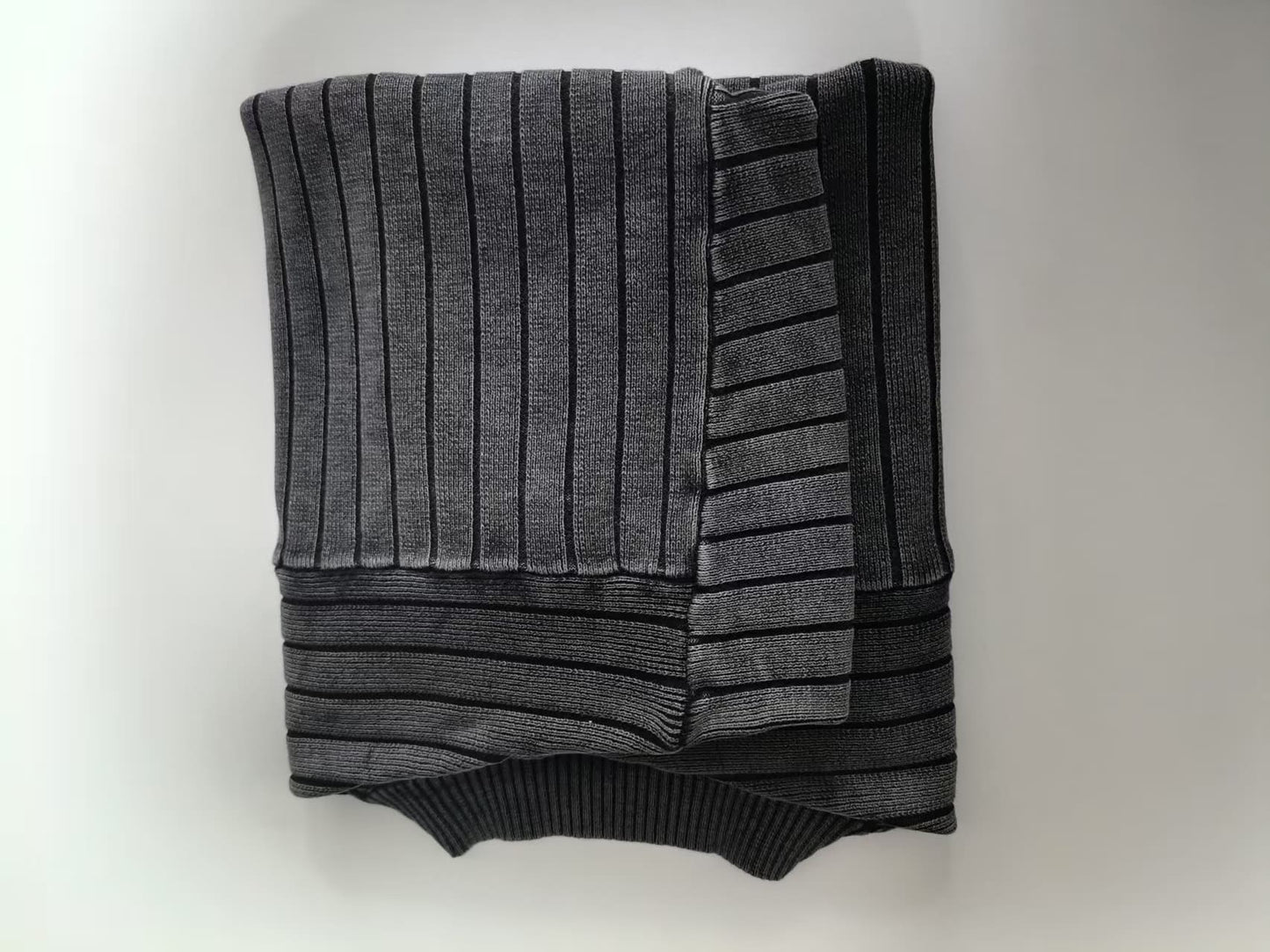 350g Washing Rib Knitted Sweater Cotton Knitted Tee 100% In-Stock T-Shirts for Direct-to-Garment (DTG) Printing