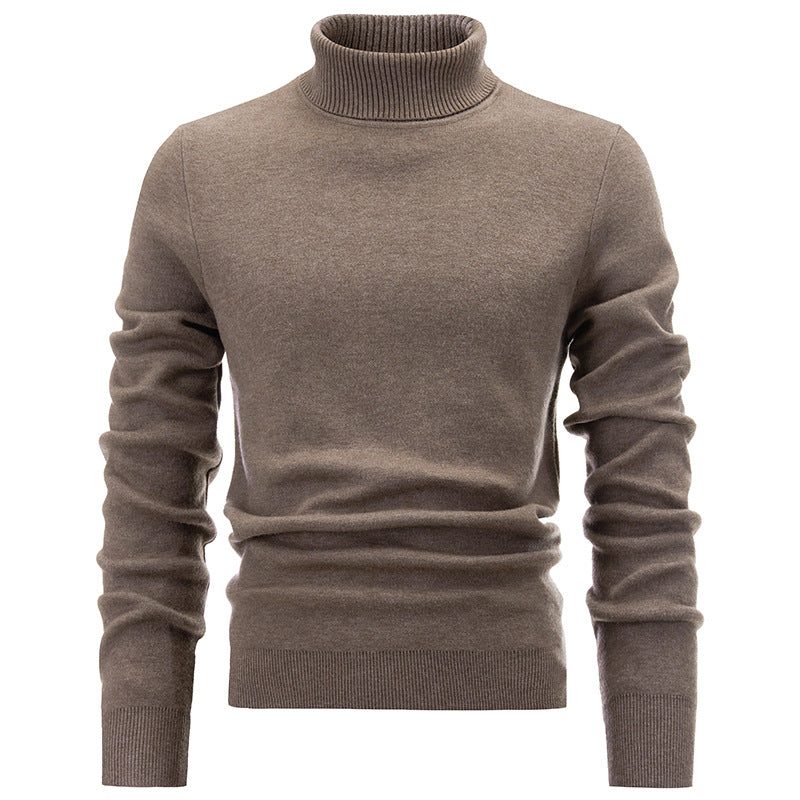 Cashmere Mens Jumper High Collar Sweater HS Code 6109100000 - Customized Item