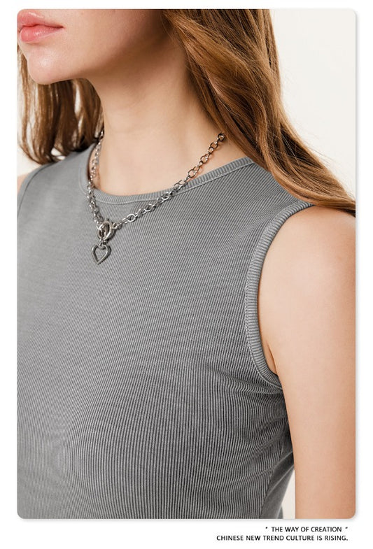 275gSlim Skinny Knitted Dress Sexy Modal Cotton Rib Vest Dress