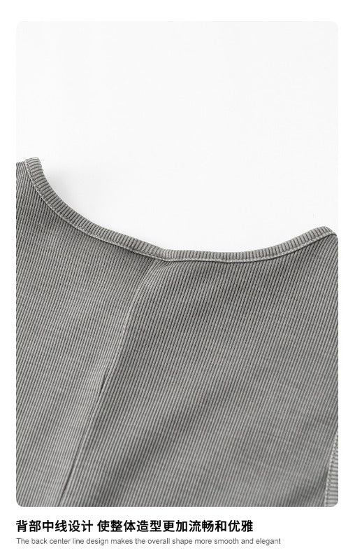 275gSlim Skinny Knitted Dress Sexy Modal Cotton Rib Vest Dress