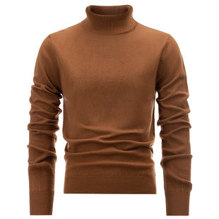 Cashmere Mens Jumper High Collar Sweater  HS Code 6109100000 - Customized Item