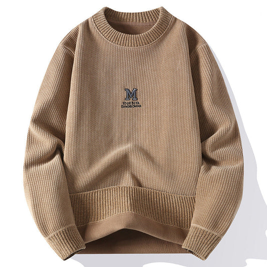 Chenille Knitted Sweater Men'S Thick Top HS Code 6109100000 - Customized Item